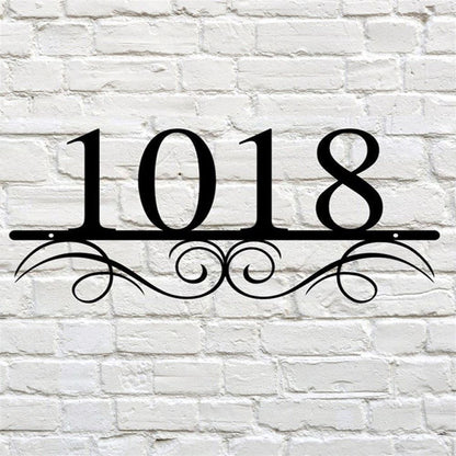 Custom House Address Metal Sign With Bird And Tree Custom Number Address Pofily Custom Address Metal Sign