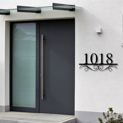 Custom House Address Metal Sign With Bird And Tree Custom Number Address Pofily Custom Address Metal Sign