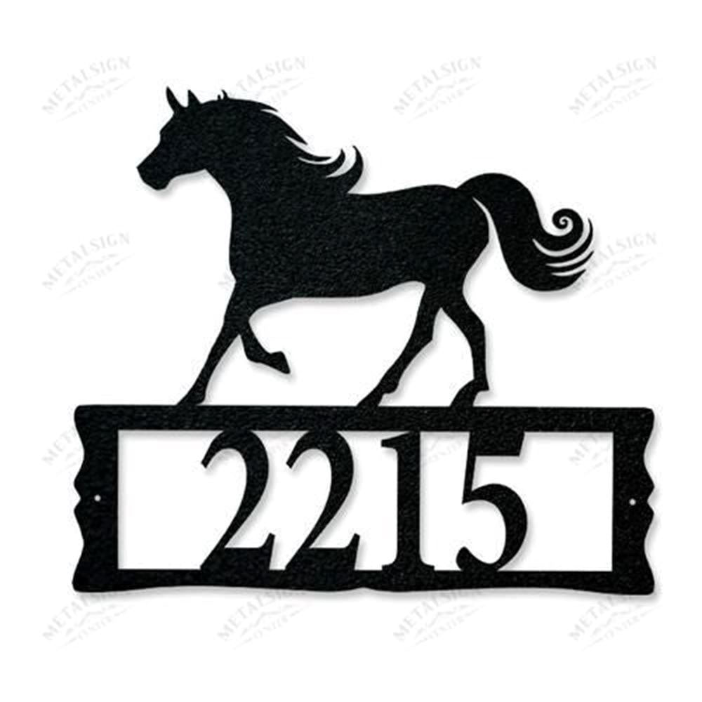 Custom House Address Metal Sign With Halloween Tree Custom Number Address Pofily Custom Address Metal Sign