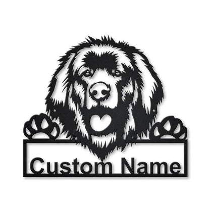 Custom Leonberger Dog Metal Sign, Led Lights Leonberger Dog Sign, Dog Lover Gift, Dog Wall Sign, Home Decor Sign