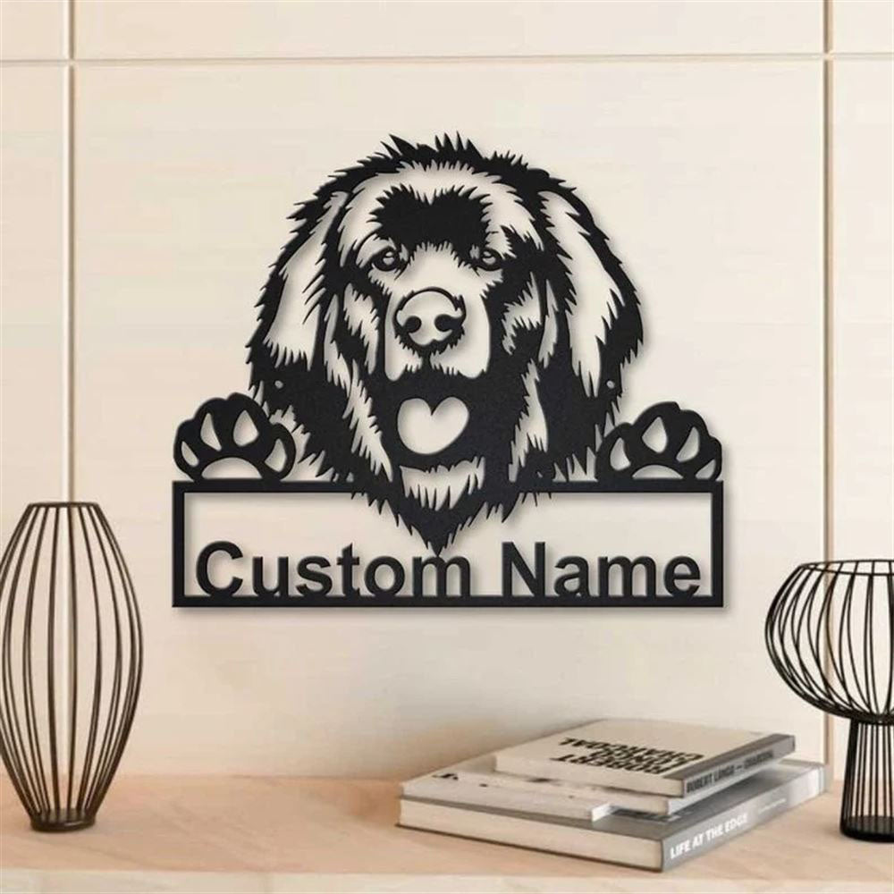 Custom Leonberger Dog Metal Sign, Led Lights Leonberger Dog Sign, Dog Lover Gift, Dog Wall Sign, Home Decor Sign