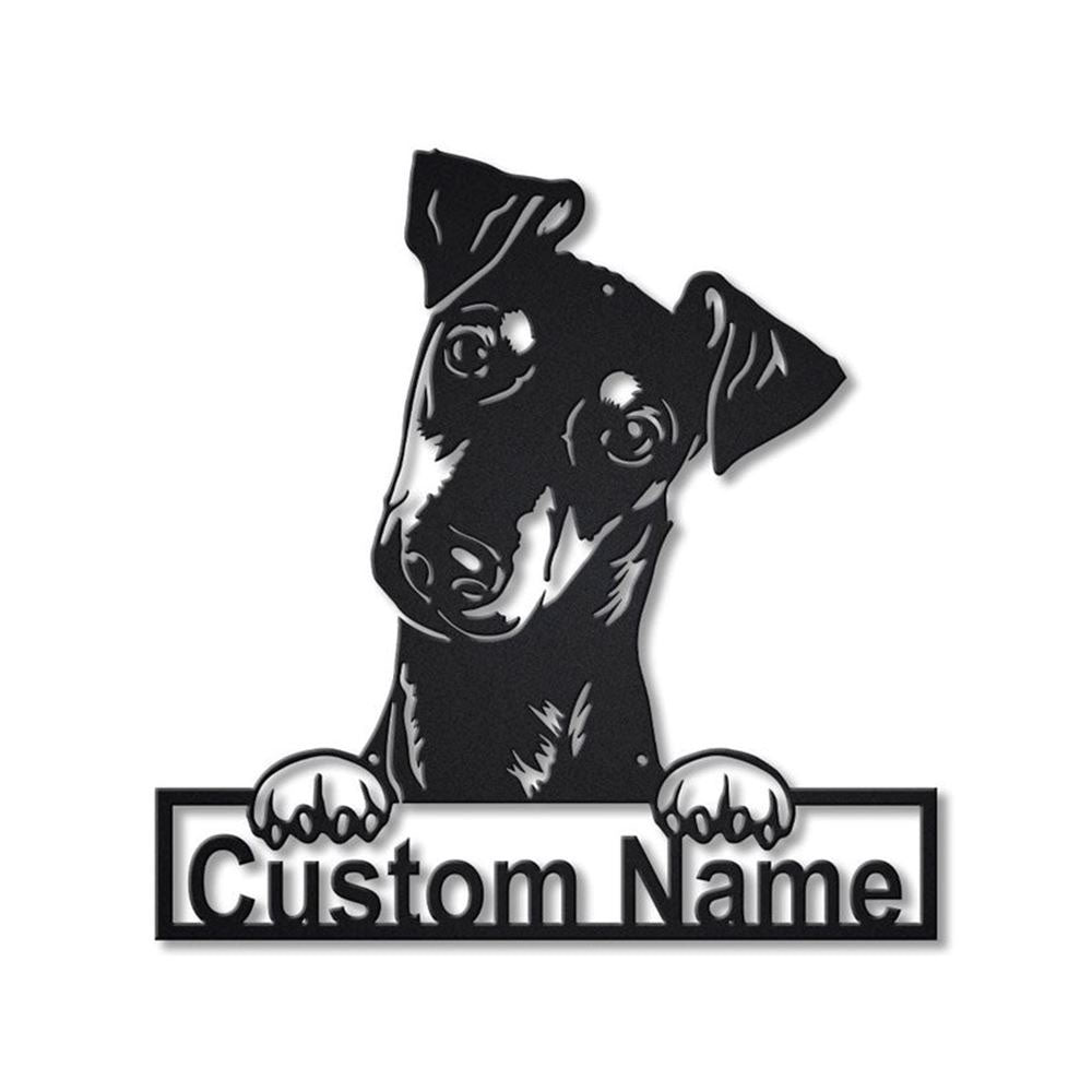 Custom Manchester Terrier Dog Metal Sign, Led Lights Manchester Terrier Sign, Dog Lover Gift, Dog Wall Sign, Home Decor Sign