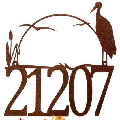 Custom Metal Address Sign Address Number Sign Metal House Numbers Address Plaque Address Numbers Metal Address Numbers