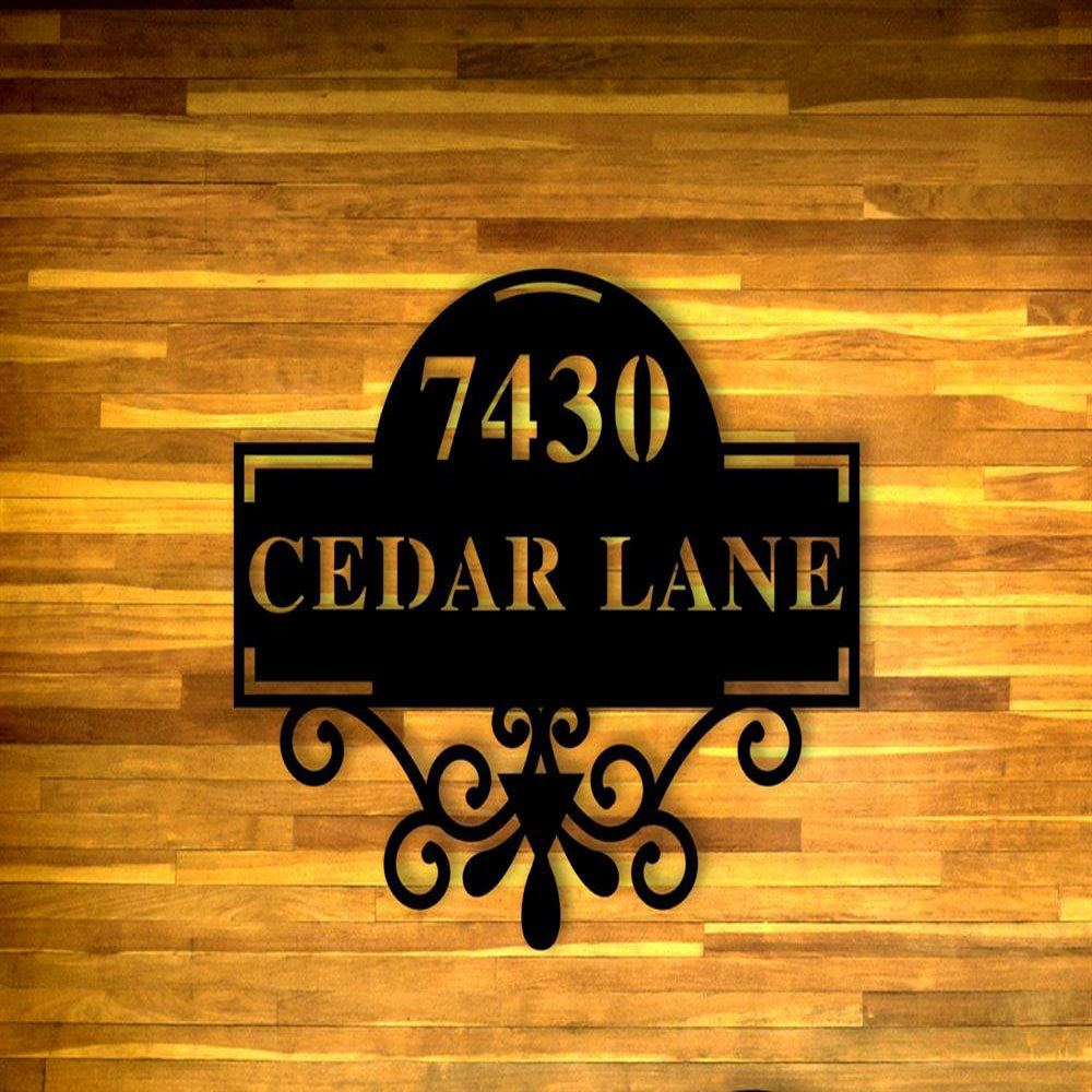 Custom Metal Address Sign Birds Home Numbers Birds Address Sign Outdoor Wall Decor Address Plaque Metal Wall Decor