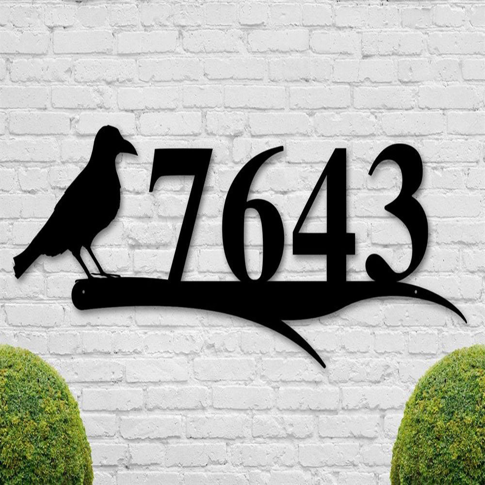 Custom Metal Address Sign, Camp Address Sign, Metal Hunter Camp Numbers, Address Plaque, Housewarming Gift, Hunting