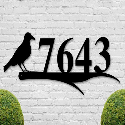 Custom Metal Address Sign, Camp Address Sign, Metal Hunter Camp Numbers, Address Plaque, Housewarming Gift, Hunting