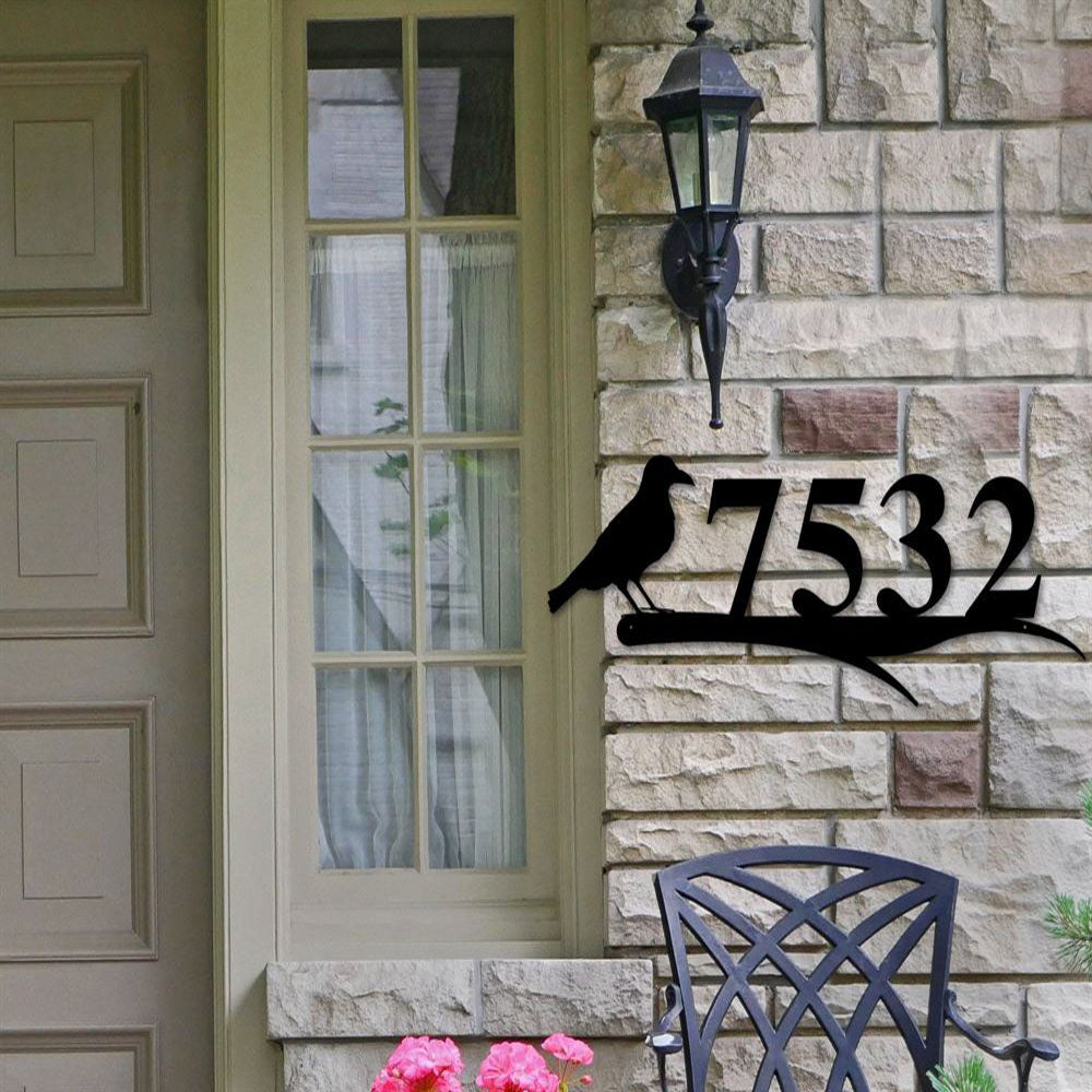 Custom Metal Address Sign, Camp Address Sign, Metal Hunter Camp Numbers, Address Plaque, Housewarming Gift, Hunting