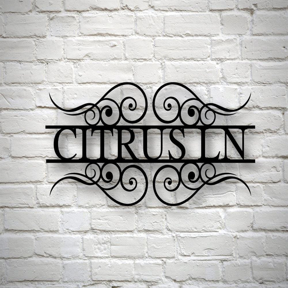 Custom Metal Address Sign Custom Street Address Sign Address Plaque Metal House Numbers Housewarming Gifts Address Sign