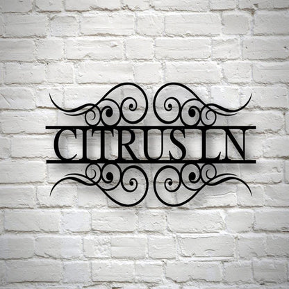 Custom Metal Address Sign Custom Street Address Sign Address Plaque Metal House Numbers Housewarming Gifts Address Sign