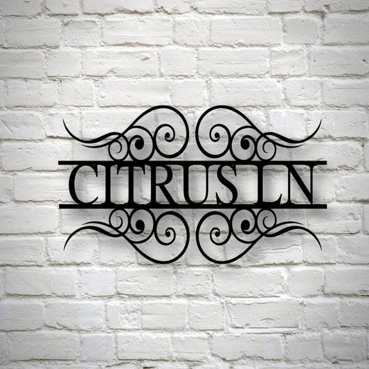 Custom Metal Address Sign Custom Street Address Sign Address Plaque Metal House Numbers Housewarming Gifts Address Sign