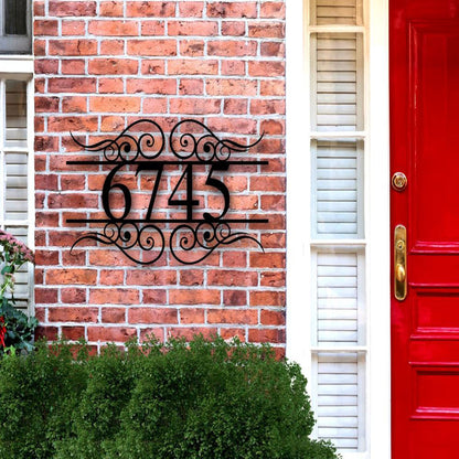 Custom Metal Address Sign Custom Street Address Sign Address Plaque Metal House Numbers Housewarming Gifts Address Sign