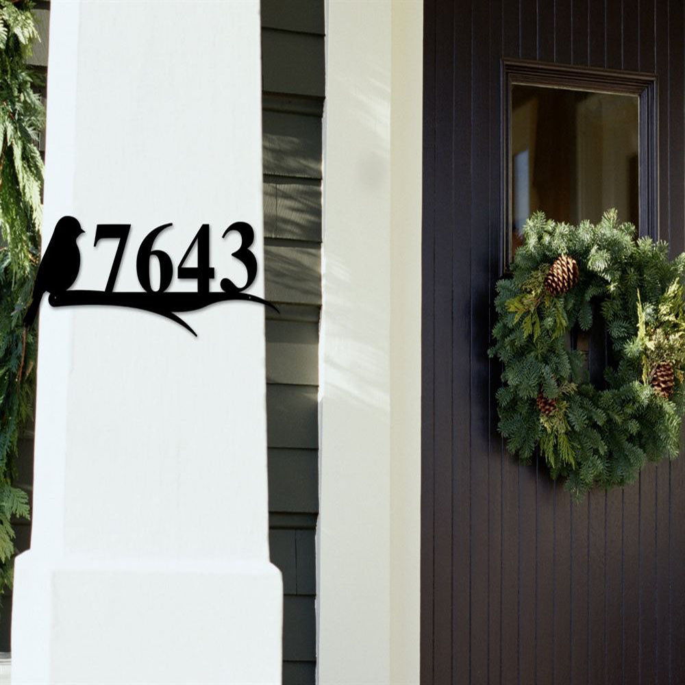 Custom Metal Address Sign Fish Address Plaque Beach House Number Fish Metal Address Sign House Number Signs Fish Camp