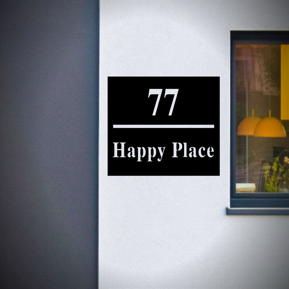 Custom Metal Address Sign For House Address Plaque Metal Wall Decor Front Porch Decor Metal Signs Metal Address Numbers