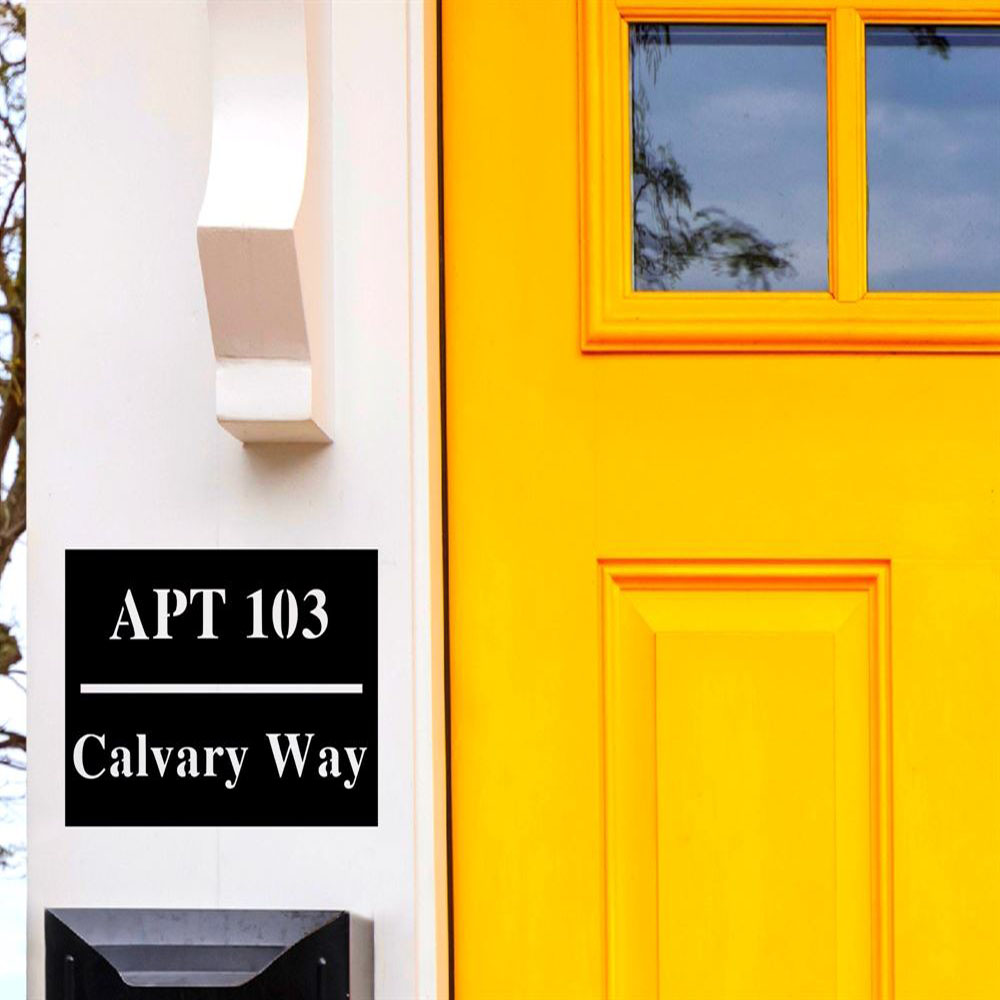 Custom Metal Address Sign For House Address Plaque Metal Wall Decor Front Porch Decor Metal Signs Metal Address Numbers