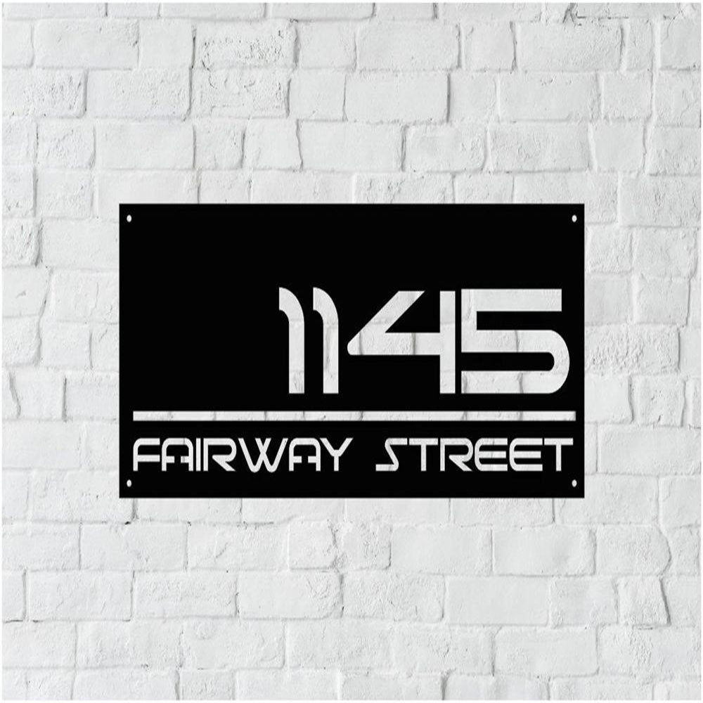 Custom Metal Address Sign For Rock House Address Sign With Horse For Rock Or Wall Horse Address Sign For Your House