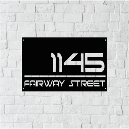 Custom Metal Address Sign For Rock House Address Sign With Horse For Rock Or Wall Horse Address Sign For Your House