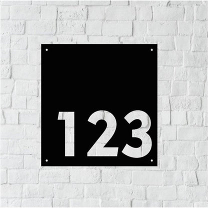 Custom Metal Address Sign For Rock Metal House Address Sign With Wolf For Rock Or Wall Wolf Address Sign For Your House