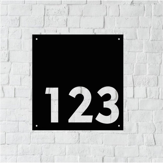 Custom Metal Address Sign For Rock Metal House Address Sign With Wolf For Rock Or Wall Wolf Address Sign For Your House