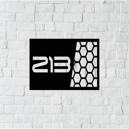 Custom Metal Address Sign For Rock Wolf Sign For Rock Or Wall Custom Number And Street Name Or Only Number Wolf Address