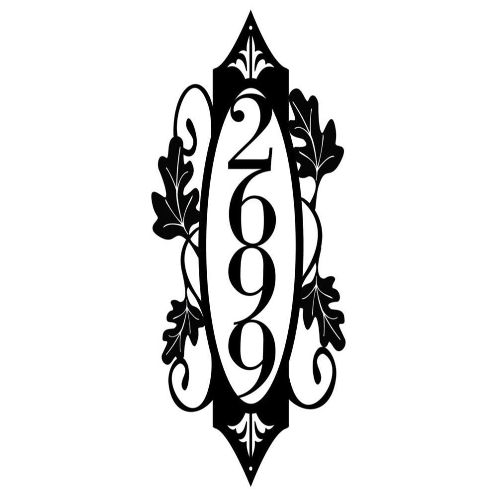 Custom Metal Address Sign, House Address Sign With Tree For Rock Or Wall Best Address Metal Sign For Your House