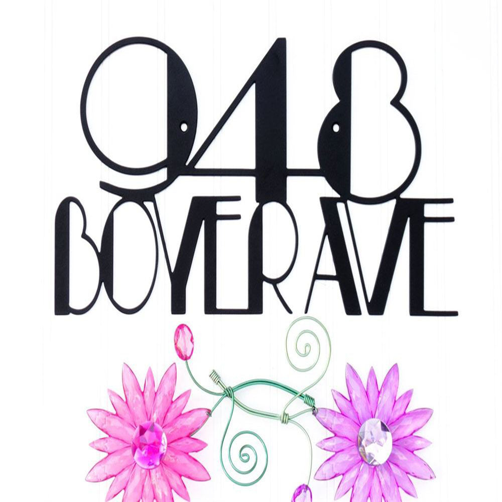 Custom Metal Address Sign, Metal House Number Sign, Housewarming Gift, Address Plaque, Address Sign, Address Numbers, Street Address