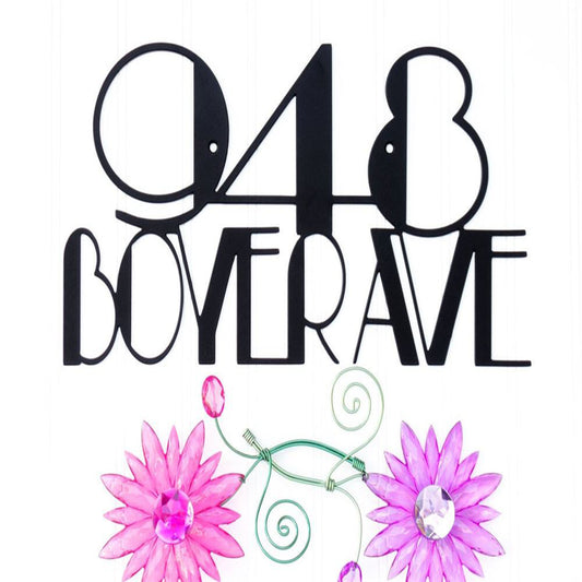 Custom Metal Address Sign, Metal House Number Sign, Housewarming Gift, Address Plaque, Address Sign, Address Numbers, Street Address