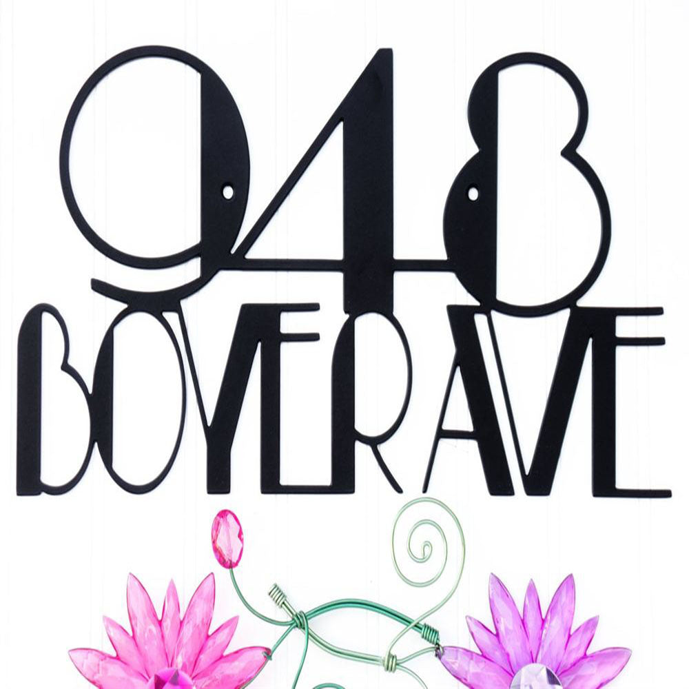 Custom Metal Address Sign, Metal House Number Sign, Housewarming Gift, Address Plaque, Address Sign, Address Numbers, Street Address