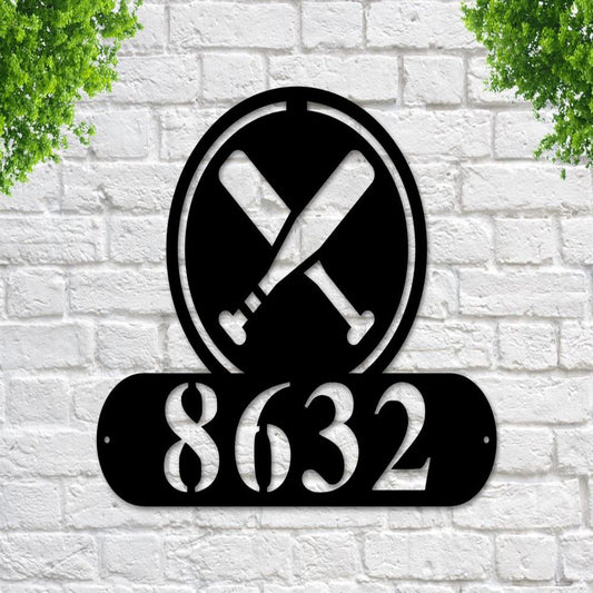 Custom Metal Address Sign Palm Tree Address Sign Metal Sign Metal House Numbers Address Plaque Tropical Wall Art Beach