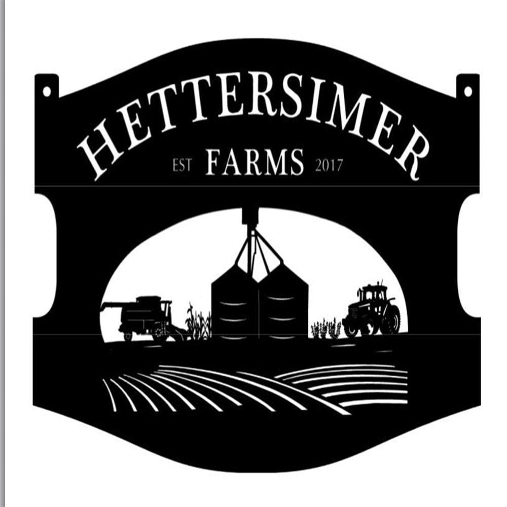 Custom Metal Farm Sign, Combine Grain Bin Sign, Gift Ideas For Farm Woman, Large Metal Outdoor Signs, Outdoor Metal Sign Frames