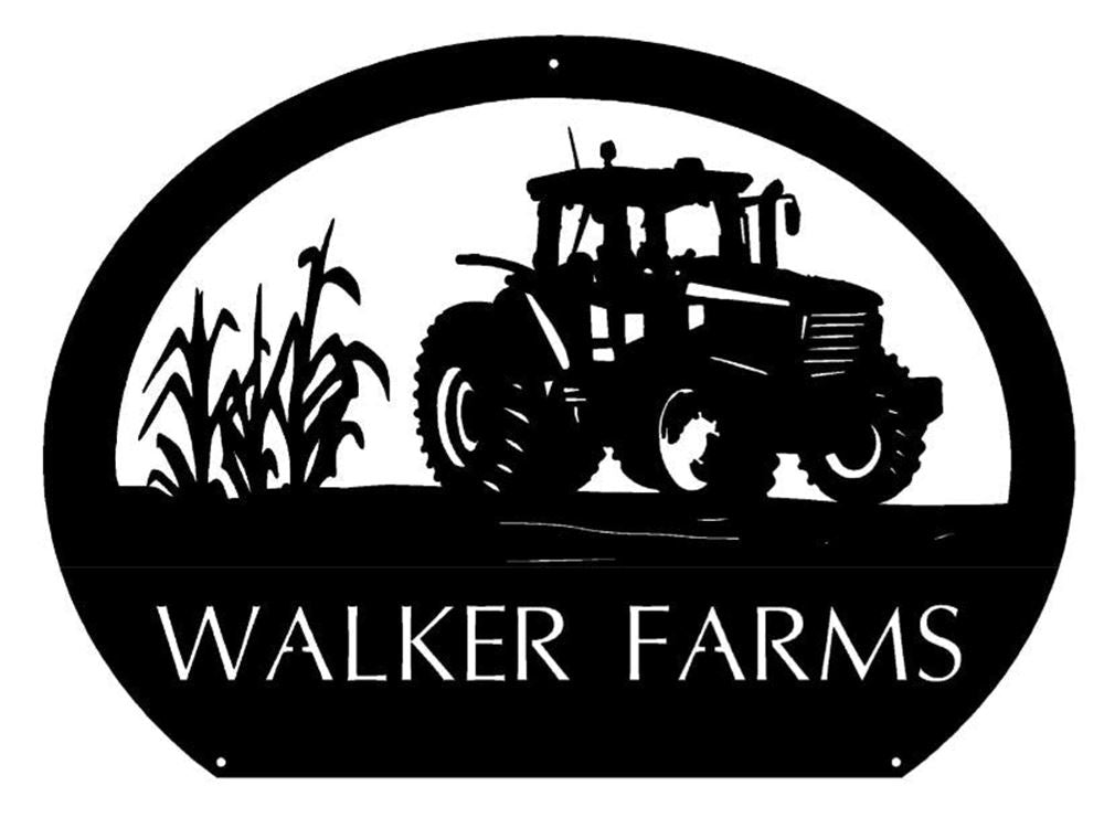 Custom Metal Farm Sign, Corn Stalks 4020 John Deere Tractor Metal Sign, Gift Ideas For Farm Woman, Outdoor Metal Sign Frames