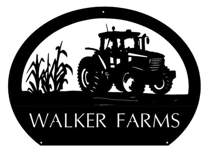 Custom Metal Farm Sign, Corn Stalks 4020 John Deere Tractor Metal Sign, Gift Ideas For Farm Woman, Outdoor Metal Sign Frames