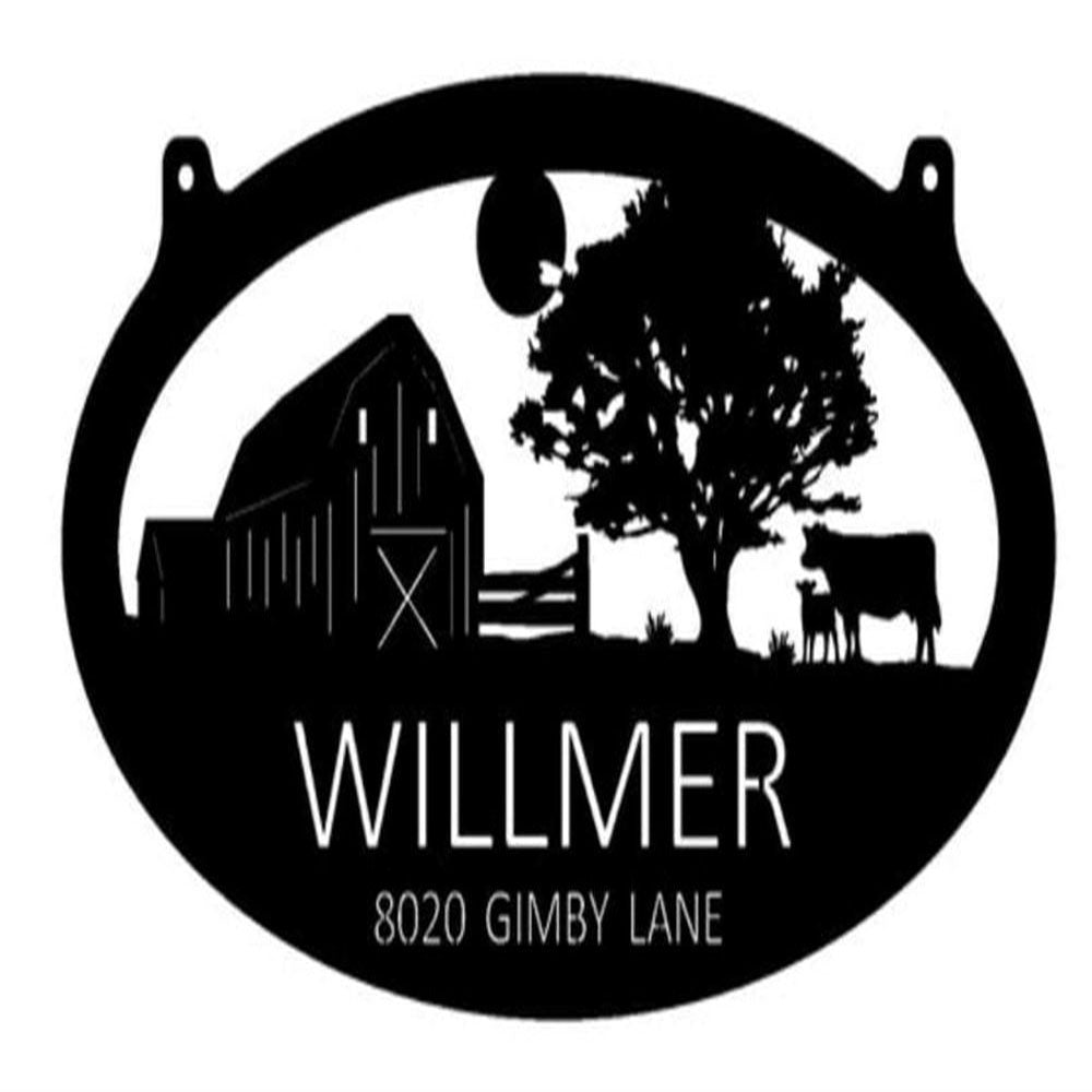 Custom Metal Farm Sign, Cow Calf Chicken Sign Metal, Gift Ideas For Farm Woman, Large Metal Outdoor Signs, Outdoor Metal Sign Frames