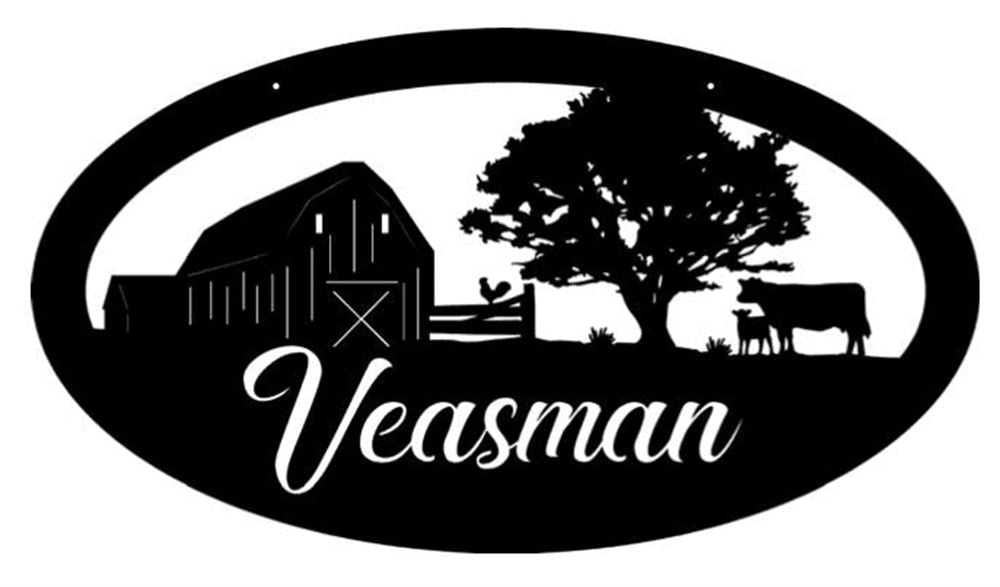 Custom Metal Farm Sign, Cow Calf Chicken Sign Metal, Gift Ideas For Farm Woman, Large Metal Outdoor Signs, Outdoor Metal Sign Frames