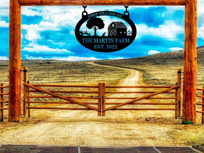 Custom Metal Farm Sign, Cow Calf Chicken Tractor Sign Metal Barn Sign, Gift Ideas For Farm Woman, Outdoor Metal Sign Frames
