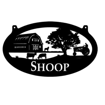 Custom Metal Farm Sign, Cows Barn Tractor Sign Laser Cut Metal Sign, Gift Ideas For Farm Woman, Large Metal Outdoor Signs, Outdoor Metal Sign Frames