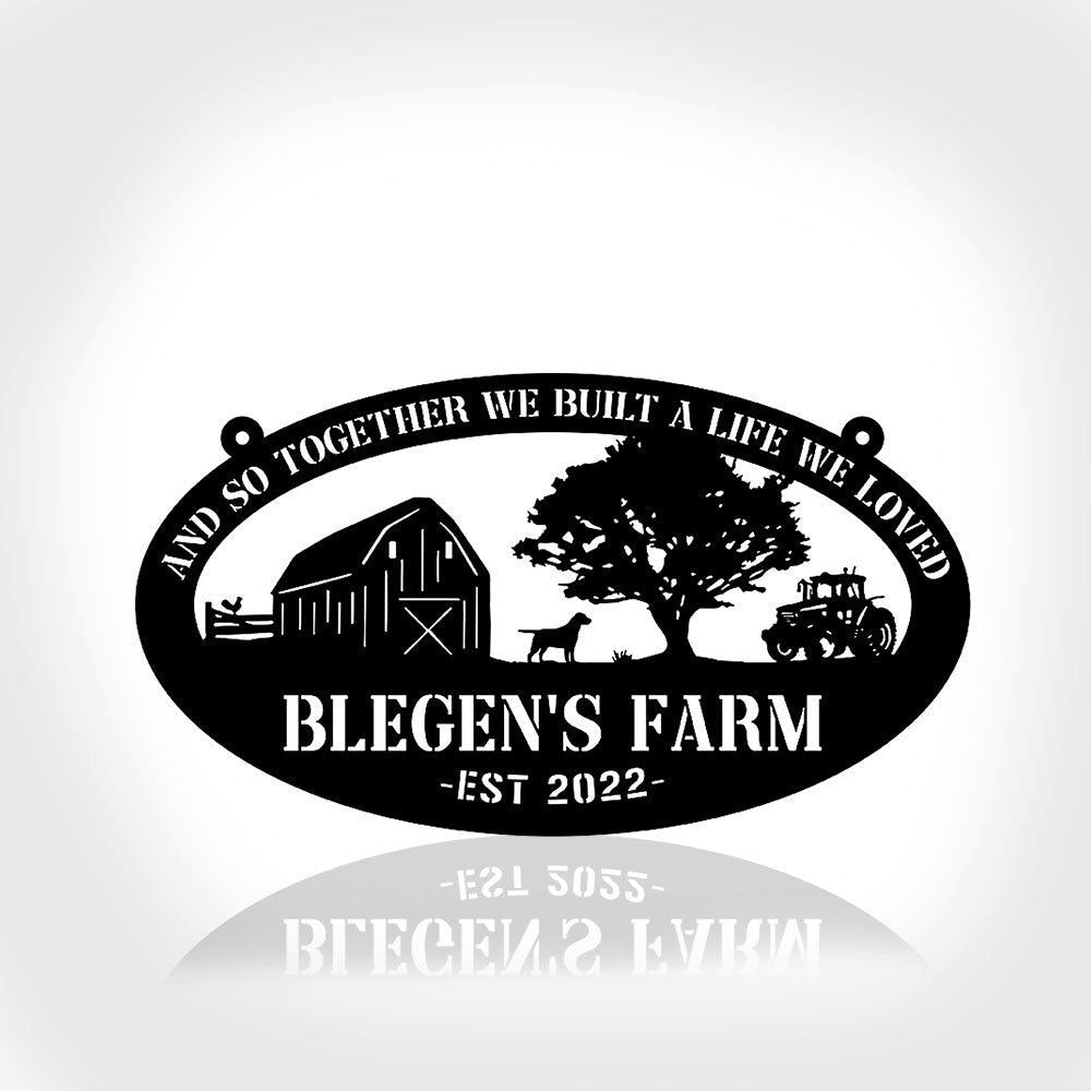 Custom Metal Farm Sign, Dog Rooster Outdoor Farmhouse, Gift Ideas For Farm Woman, Large Metal Outdoor Signs, Outdoor Metal Sign Frames