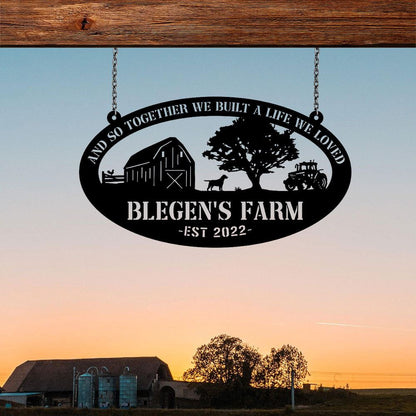 Custom Metal Farm Sign, Dog Rooster Outdoor Farmhouse, Gift Ideas For Farm Woman, Large Metal Outdoor Signs, Outdoor Metal Sign Frames