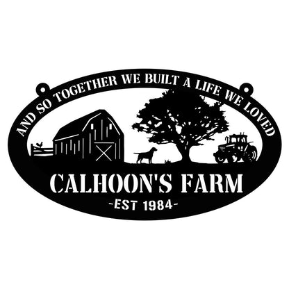 Custom Metal Farm Sign, Dog Rooster Outdoor Farmhouse, Gift Ideas For Farm Woman, Large Metal Outdoor Signs, Outdoor Metal Sign Frames