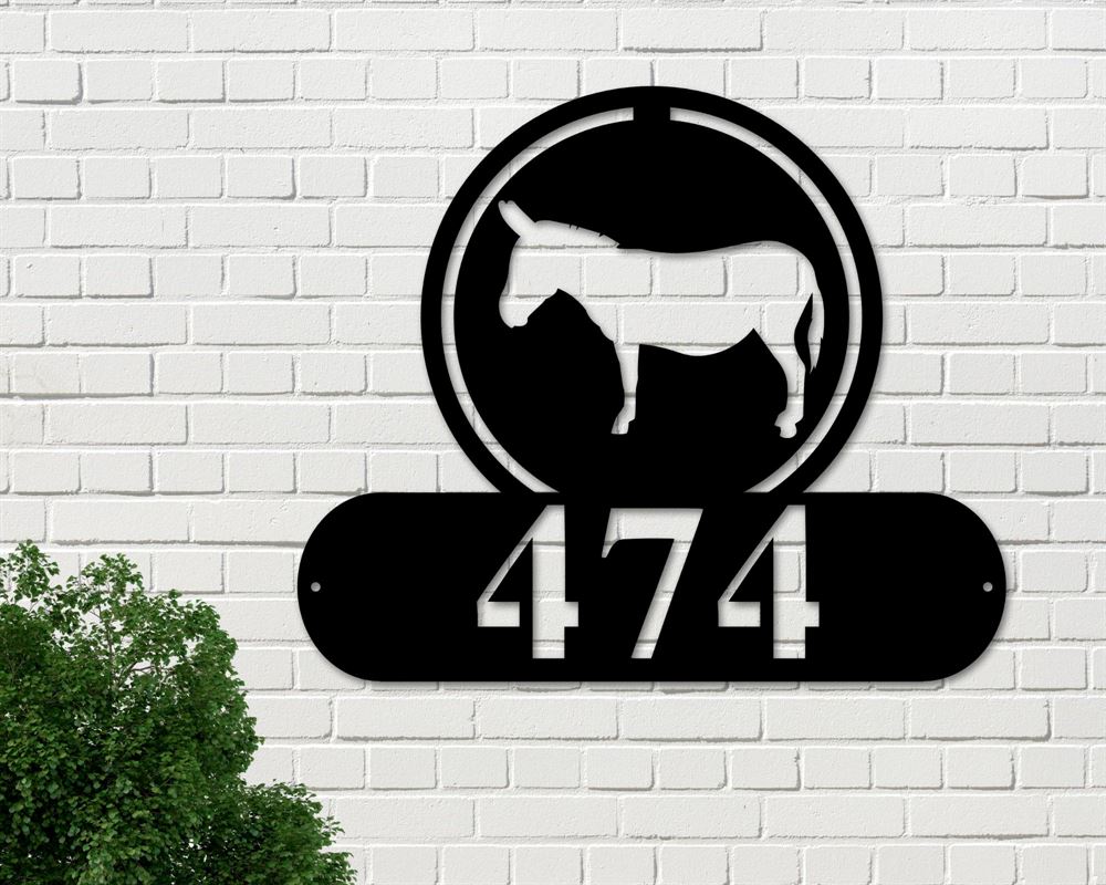 Custom Metal Farm Sign, Donkey Metal Sign, Gift Ideas For Farm Woman, Large Metal Outdoor Signs, Outdoor Metal Sign Frames