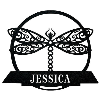 Custom Metal Farm Sign, Dragon Fly Metal Wall Art, Gift Ideas For Farm Woman, Large Metal Outdoor Signs, Outdoor Metal Sign Frames