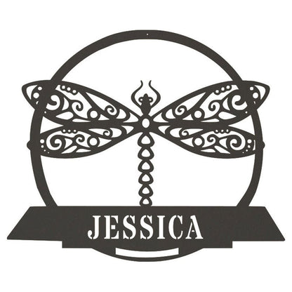 Custom Metal Farm Sign, Dragon Fly Metal Wall Art, Gift Ideas For Farm Woman, Large Metal Outdoor Signs, Outdoor Metal Sign Frames