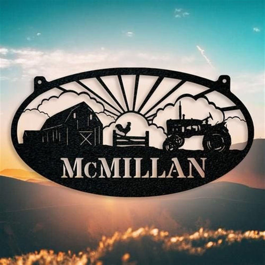 Custom Metal Farm Sign, Farm Chicken Oval Cut Metal Sign, Gift Ideas For Farm Woman, Large Metal Outdoor Signs, Outdoor Metal Sign Frames