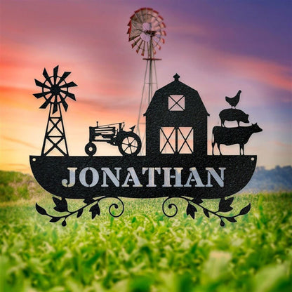 Custom Metal Farm Sign, Farm Life Metal Sign, Gift Ideas For Farm Woman, Large Metal Outdoor Signs, Outdoor Metal Sign Frames