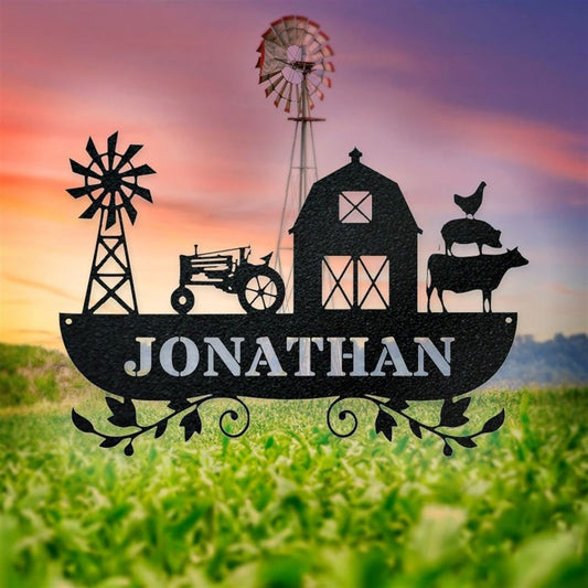 Custom Metal Farm Sign, Farm Life Metal Sign, Gift Ideas For Farm Woman, Large Metal Outdoor Signs, Outdoor Metal Sign Frames