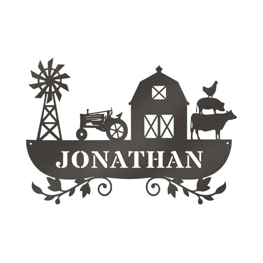 Custom Metal Farm Sign, Farm Life Metal Sign, Gift Ideas For Farm Woman, Large Metal Outdoor Signs, Outdoor Metal Sign Frames