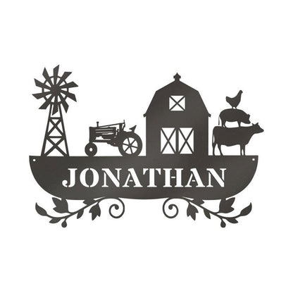 Custom Metal Farm Sign, Farm Life Metal Sign, Gift Ideas For Farm Woman, Large Metal Outdoor Signs, Outdoor Metal Sign Frames