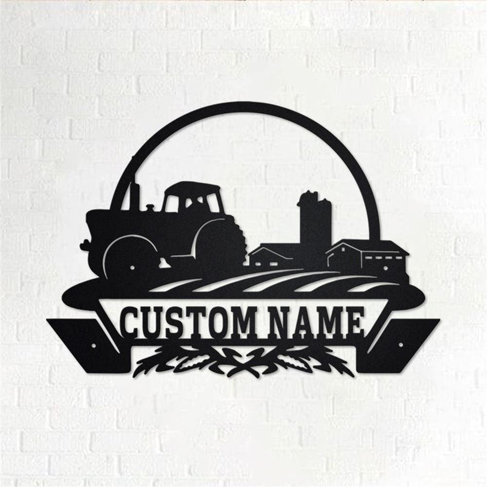 Custom Metal Farm Sign, Farm Life Metal Wall Art, Gift Ideas For Farm Woman, Large Metal Outdoor Signs, Outdoor Metal Sign Frames