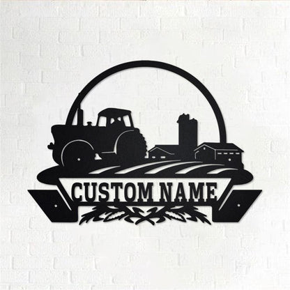 Custom Metal Farm Sign, Farm Life Metal Wall Art, Gift Ideas For Farm Woman, Large Metal Outdoor Signs, Outdoor Metal Sign Frames