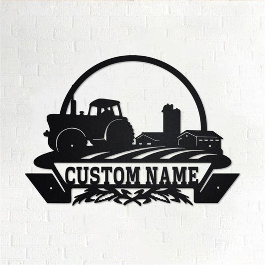 Custom Metal Farm Sign, Farm Life Metal Wall Art, Gift Ideas For Farm Woman, Large Metal Outdoor Signs, Outdoor Metal Sign Frames