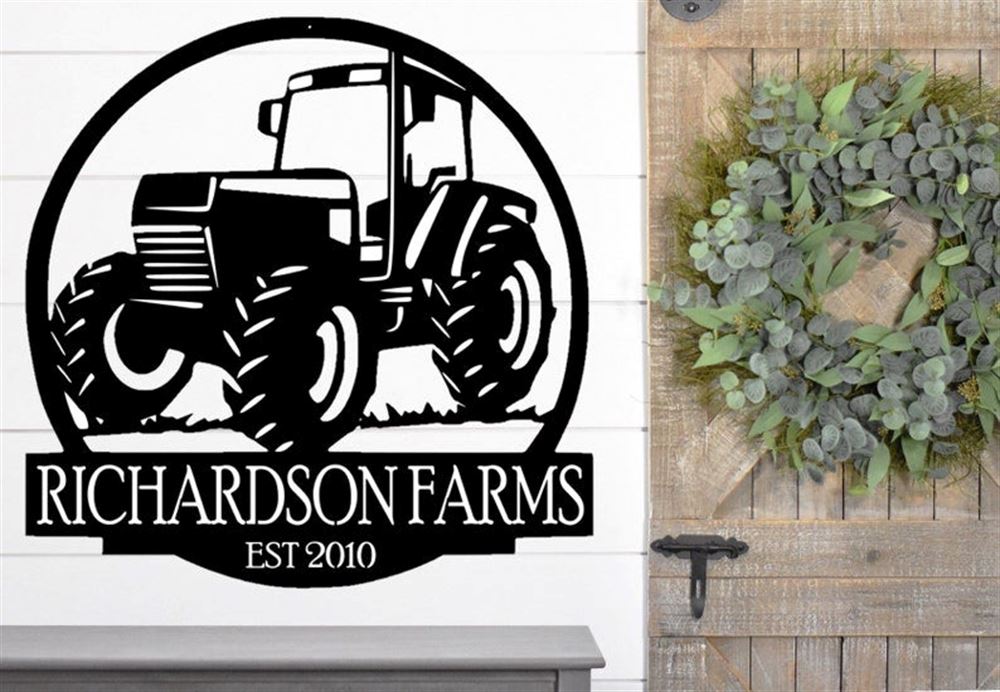 Custom Metal Farm Sign, Farm Metal Sign, Gift Ideas For Farm Woman, Large Metal Outdoor Signs, Outdoor Metal Sign Frames